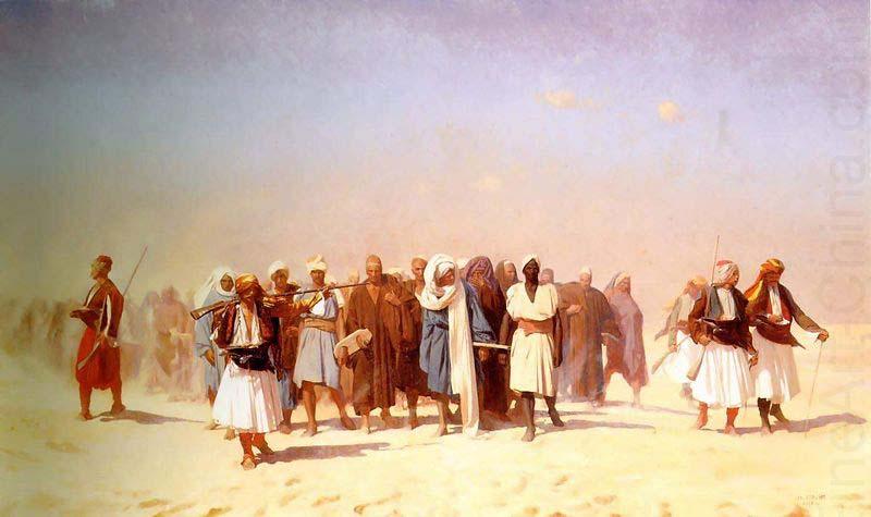 Jean-Leon Gerome Egyptian Recruits Crossing the Desert china oil painting image